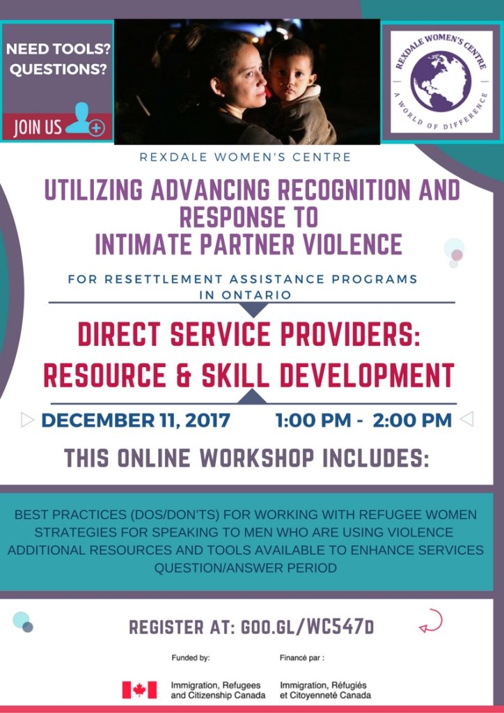 Utilizing Advancing Recognition and Response to Intimate Partner Violence Direct Service Providers Resource and Skill Development Online Workshop